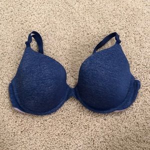 Uplift Semi Demi Victoria Secret Bra Blue